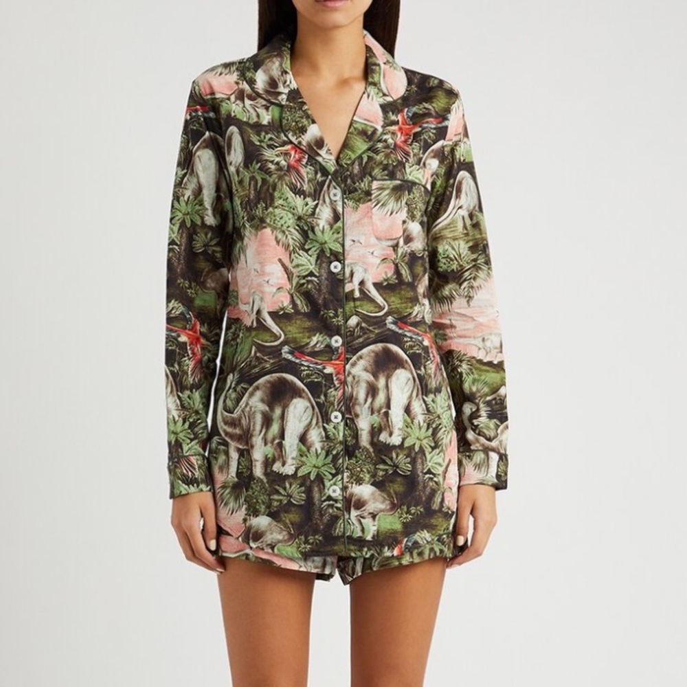 Desmond & Dempsey Signature PJ Set NWT Dinosaur